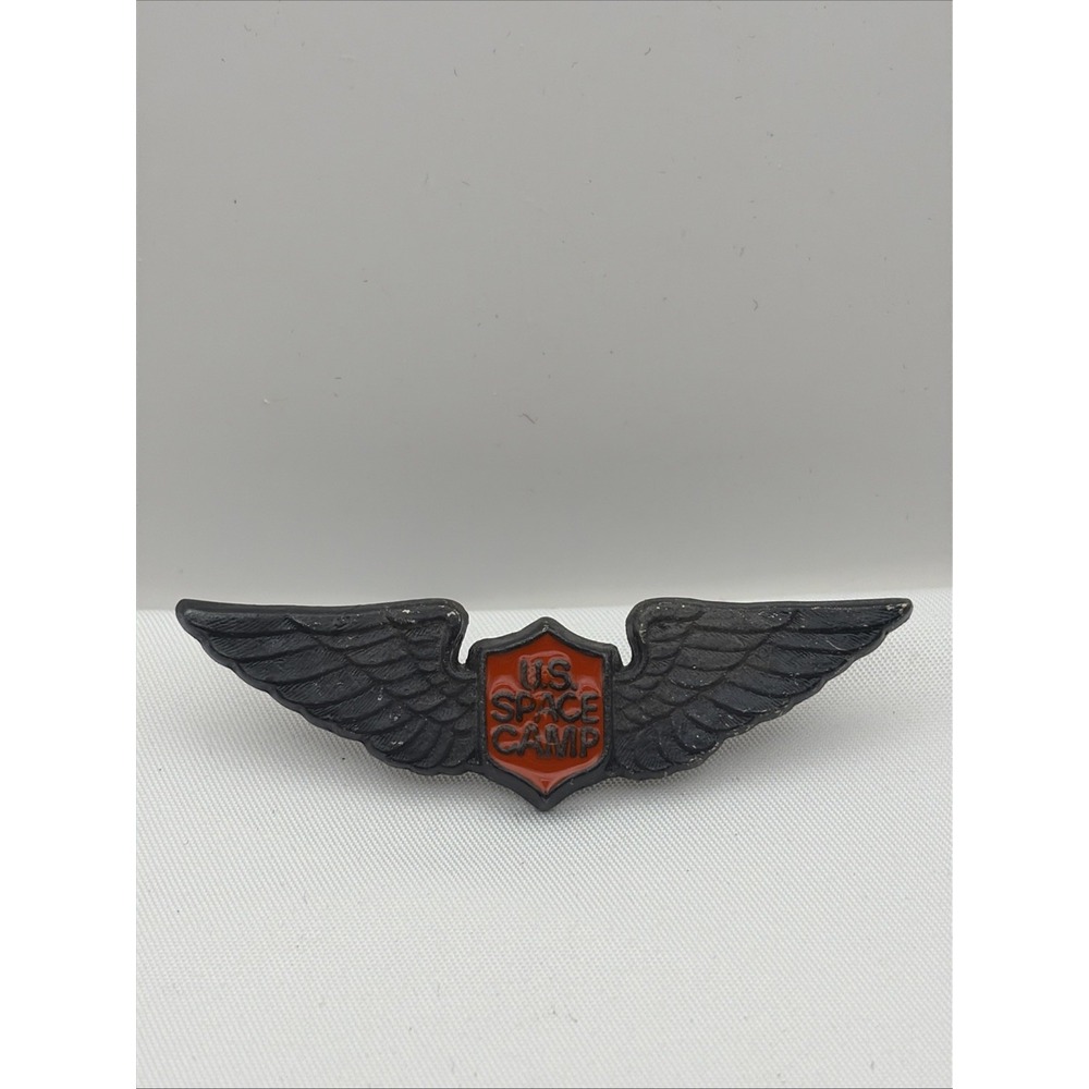 U.S. Space Camp Huntsville Alabama NASA Aviator Wings Lapel Hat Pin